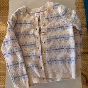 Croft & Barrow Blue and beige Cardigan